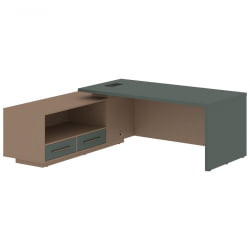 Стол руководителя левый VELION VCT 2119 L Нефрит Кобра