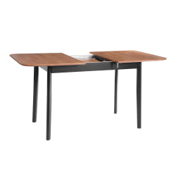 Стол Соната Люкс раздвижной/Sonata Lux extension table массив сосны, антик/черный, 120-(150)х75х73 см