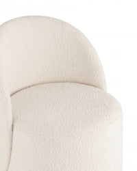 Пуф Loreen вращающийся букле Белый