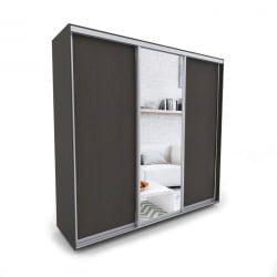 Шкаф-купе 3-х дверный Акцент-Сим ДЗ 1800х600 Венге