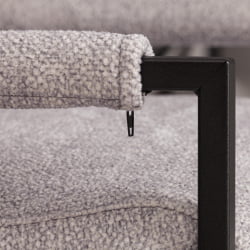 Кресло Charli LUX/Чарли Люкс велюр/букле, VT shape silver, 70х80х82 см