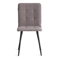 Металлический стул Bari LT, велюр, серый/черный, 29, 41х55х89 см