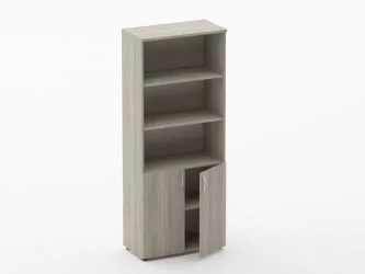 Шкаф высокий полуоткрытый Glassy 6.19.121 Дуб сантана светлый