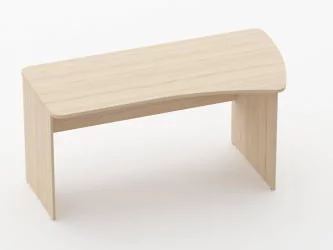 Стол эргономичный Glassy 1.12.16Пр Бук светлый