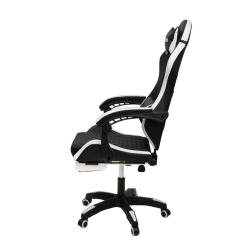 Геймерское кресло 892-1 цвет черный/белый с массажем 892-1-black-white-mass
