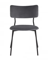 Стул Амелия велюр темно-серый