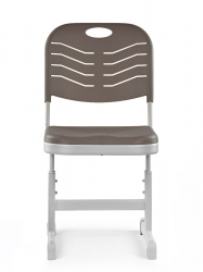 Стул ученический регулируемый пластиковый (рост 3-5) Мокко