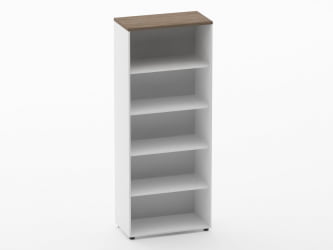 Шкаф 4 широкий открытый Deka 10.19.101 Дуб Верцаска/Белый