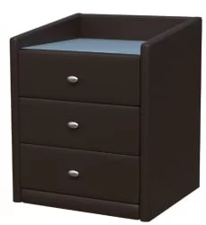 Тумба прикроватная с 3-мя ящиками №5 Шоколад