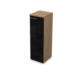 Пенал средний со стеклом правый GLOSS LINE 9НП.017.7П Teakwood