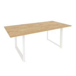 Стол переговорный на О-образном м/к ONIX O.MO-PRG-19 Тиквуд Светлый/Белый