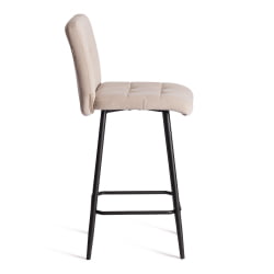 Барный стул Medeo/Медео велюр, бежевый, 7, 42х56х102 см