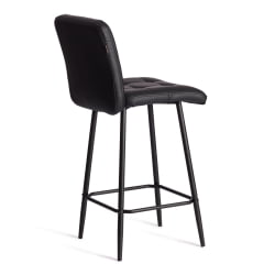 Барный стул Medeo/Медео экокожа , черный, 42х56х102 см