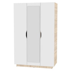 Шкаф распашный Аврора(H24_M)1872х1201х540(ДСС-Белый)