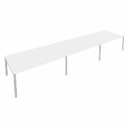 Переговорный стол (3 столешницы) Metal System Б.ПРГ-3.5 Белый/Серый