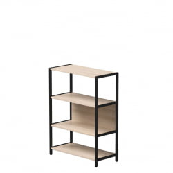 Стеллаж металлический средний Everprof EVO 254Н010 Дуб Соната Черный