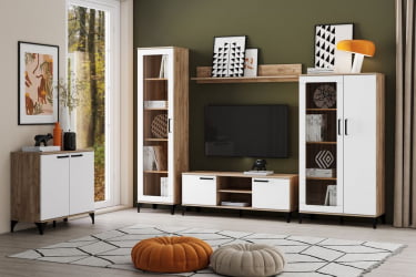 Полка в гостиную Марсель НМ 013.72 Дуб Крафт табачный