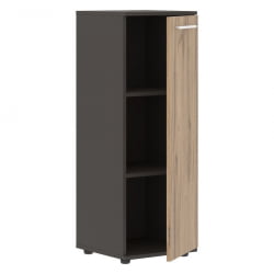 Шкаф-колонка с глухой средней дверью ЕДИС ЕМCС 42.1 Дуб Денвер светлый Белый Мокко / EDIS EMCS