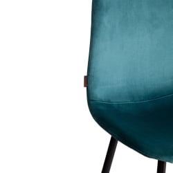 Стул BREEZE (mod. JSC-58) Велюр/металл , 44 х 53 х 86 см, light blue (светло-синий) HLR60 / черный