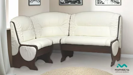 Кухонный уголок Венге/Кожа темная