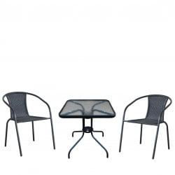 Зона отдыха Асоль LRC03/LRT03-60x60 Black (2+1)