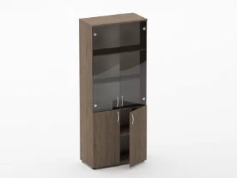 Шкаф высокий со стеклом Glassy 6.19.151 Дуб Верцаска
