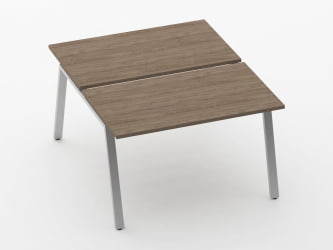 Письменный стол для двоих Deka Л-обр. каркас 73.145.12 Дуб Верцаска