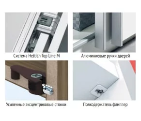 Шкаф-купе трехдверный Прайм 2100 Зеркало/Белое стекло/Зеркало Белый снег