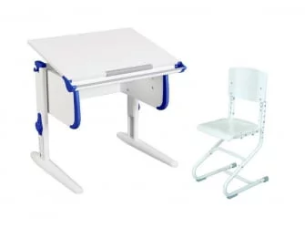 Стол-трансформер Parta 1/75 + Stul Белый Синий