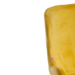 Кресло BOEING ( mod. 9120) / 1 шт. в упаковке металл/вельвет, 42x58x84.5x47см, желтый (HLR 40)/черный