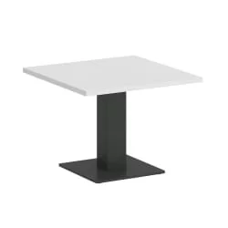 Стол журнальный квадратный HOME OFFICE VR.SP-5-60.2G Белый Бриллиант/Антрацит металл