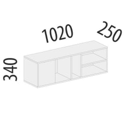 Полка (лев/прав) Рубин 40.100