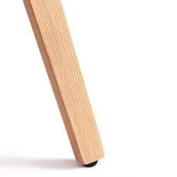 Стул VIMTA (mod.8021) дерево / экокожа, 69х56х77 см, натуральный/белый