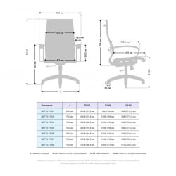 Кресло офисное METTA B 2m 10K1/K131, Основание 17831 Комплект 1 Черное