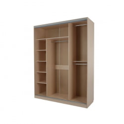 Шкаф-купе Бассо 1-600 бабочки Дуб млечный