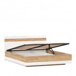 Кровать двуспальная 1600 с подъёмным механизмом Фиджи ЛД 659.078.000 Дуб Золотой Белый