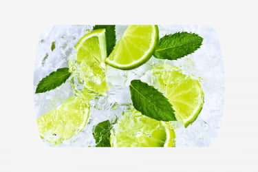 Стол обеденный Бостон ф/п Лайм, 900*600 мм, белый/хром брифинг