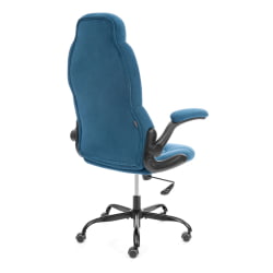 Кресло геймерское BAZUKA metalBL велюр, синий, 32