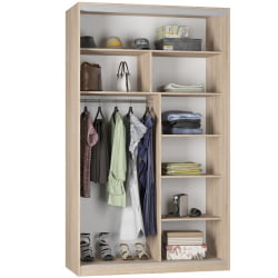 Шкаф-купе B-220х135х60-1(ЯШТ-ЯШС-D10D10)