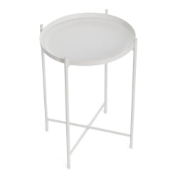 Столик журнальный TAVETT / 1 шт. в упаковке металл, 37,6*37,6*52 см, белый