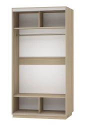 Шкаф-купе двухдверный Экспресс Хит Орхидея белая/Дуб сонома