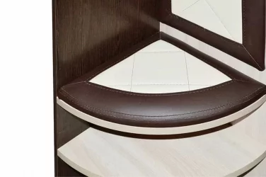 Вешалка с обувницей Ольга 8 Ясень шимо светлый Венге