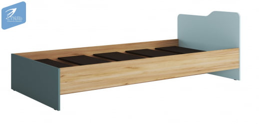 Кровать RICH КР-003 Миндаль/Глиняный серый/дуб крафт золотой