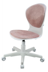 Кресло 1139 FW PL White велюр Bliss 08 розовый