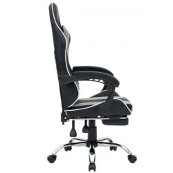 Кресло компьютерное CРОМЕКС (КРОМЕКС) Ваве ГМ-145 экокожа черное/серое / CROMEX Wave GM-145