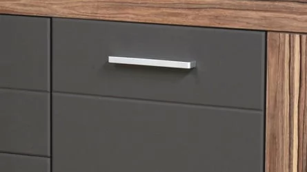 Шкаф для посуды в гостиную Бэлла-5  МЦН 900 Смоки софт Индиан эбони темный