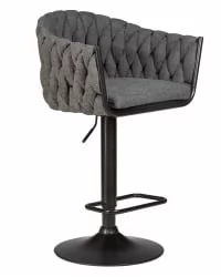 Стул барный DOBRIN LEON Графитовая ткань LAR-275-21