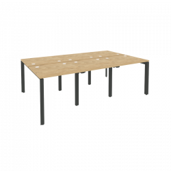 Рабочая станция на П-образном м/к ONIX O.MP-D.RS-6.0.7 Тиквуд Светлый/Антрацит