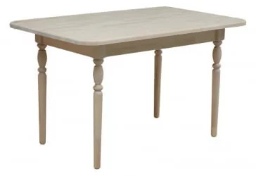 Стол из массива дерева с резными ногами (Дуб беленый)