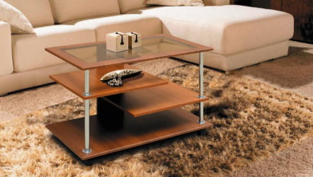 Журнальный столик на колесиках журнальный №4 Венге (матовый)